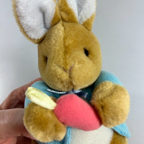 Vintage Eden Beatrix Potter Easter Bunny Peter Rabbit Plush Carrot Stuffed Toy - Picture 5 of 7
